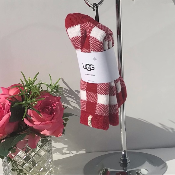 UGG Vanna Check Fleece lined Sock - Picture 2 of 7